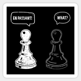 Funny Chess En Passant Pawn Chess Lover Sticker